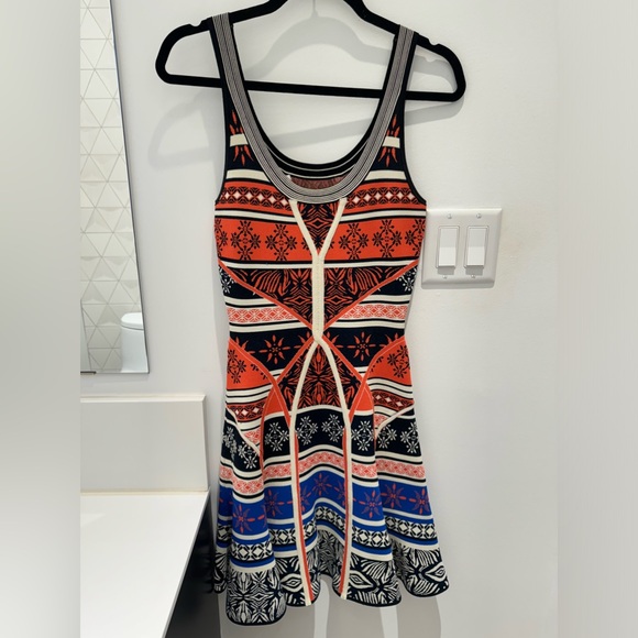 DVF Printed Fit and Flare Dress - Picture 2 of 6